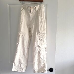Cream Cargo Pants